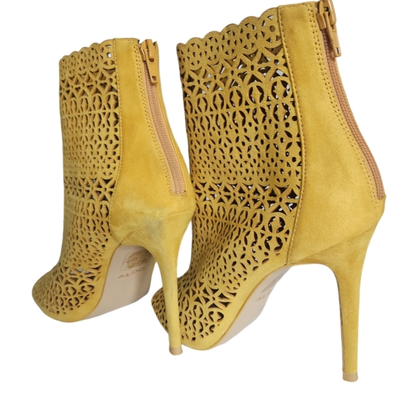 Aldo Cutout Fashion High Heel Open Toe Bootie - Picture 5 of 14